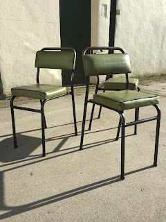 Vintage Industrial Stacking Chairs - OCD Vintage Furniture Ireland