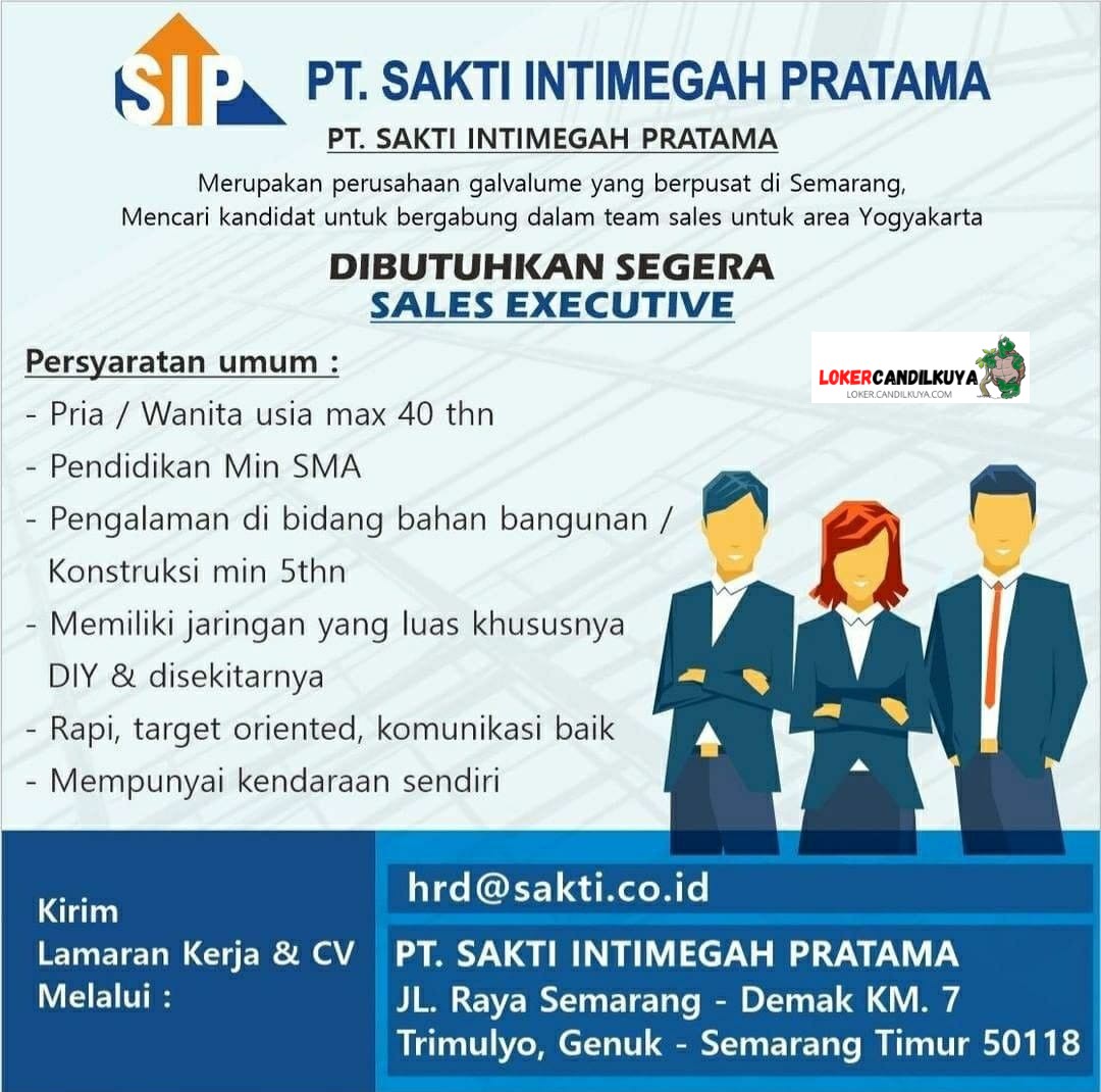 Lowongan Kerja PT. Sakti Intimegah Pratama