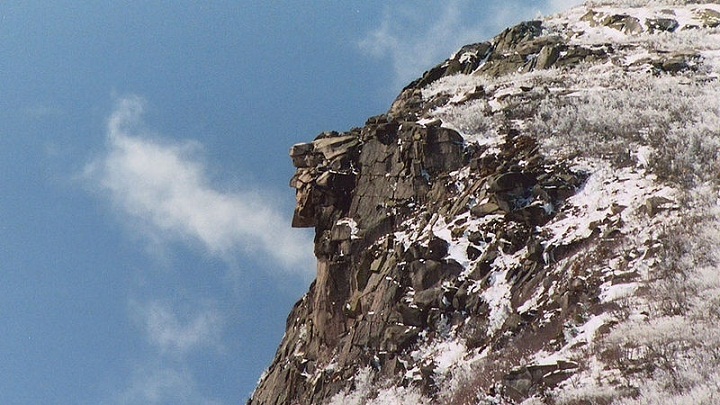  Old Man of The Mountain, Wajah Lelaki Tua di Batu Gunung