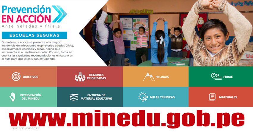 MINEDU: Prevención en Acción ante Heladas y Friaje - www.minedu.gob.pe