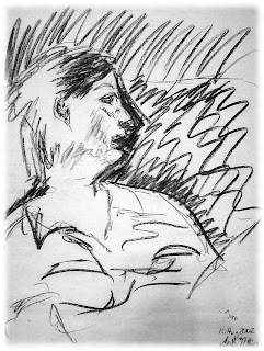 Drawing 20020810 Charcoal on Newsprint