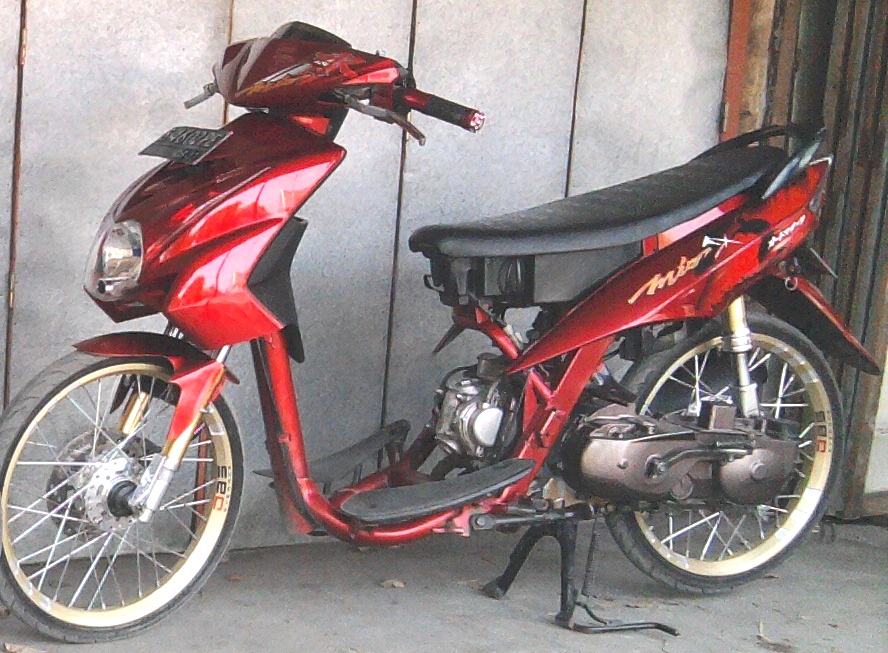 Experimen modif  racing  perdana Mio  Soul  racing  look