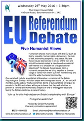 EU Referendum Debate 25 May 2016