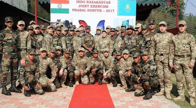 Indo-Kazakhstan Joint Exercise “PRABAL DOSTYK 2017” Begins