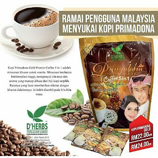 Hasil carian imej untuk primadona gold coffee dherbs