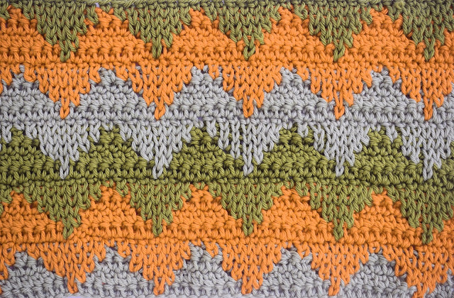 4 - Crochet Imagen Puntada otoñal para mantas y cobijas a crochet Majovel Crochet ganchillo bareta videotutorial paso DIY sencillo