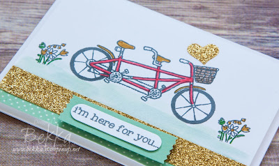 Pedal Pushers I'm Here For You with Glittery Washi Tape from Stampin' Up! UK