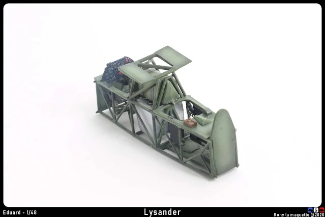 Cockpit du Lysander d'Eduard au 1/48.