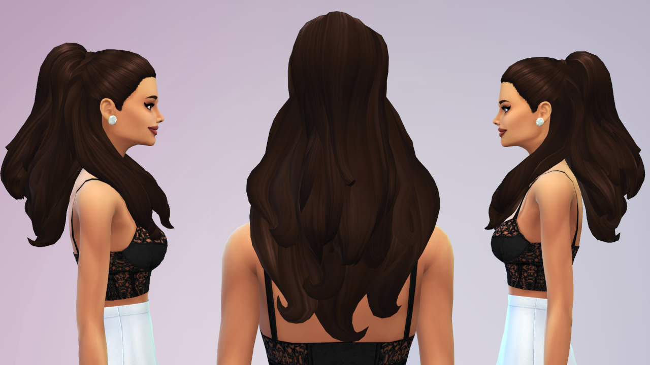 My Sims 4 Blog Ariana Grande Hair By Pineapplesandsugarsims