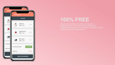 Free mobile app promo template