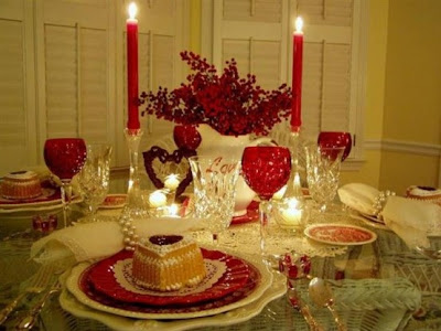 mesa decorada san valentín