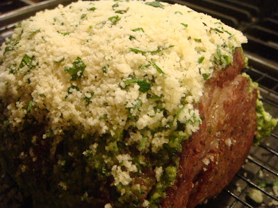 beef tenderloin with herb crust