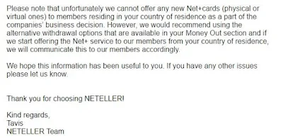 سبب ايقاف بطاقة Neteller خدماتها في المغرب