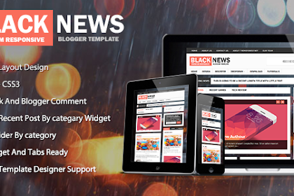 Blacknews News & Magazine Premium Blogger Template Free Download - Themeforest