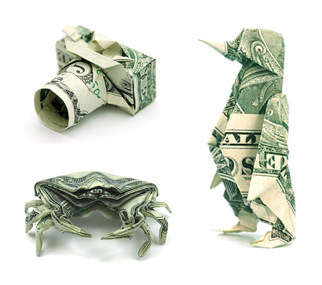 dollar bill origami rabbit. dollar bill origami rabbit.