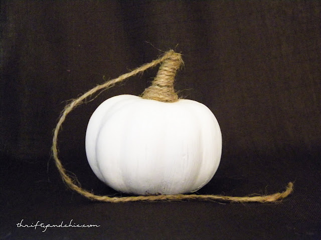 white and jute pumpkin