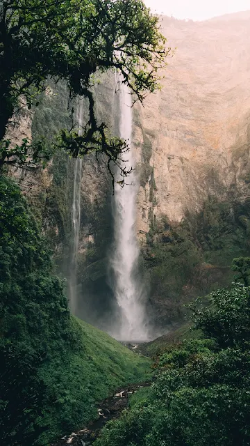 Waterfall, Nature, Cliff, Water