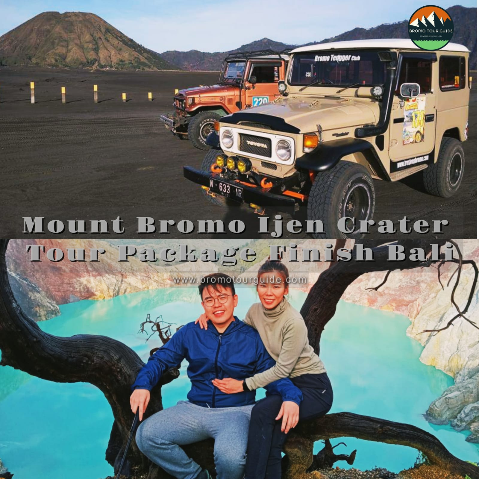 Mount Bromo Ijen Crater Finish Bali Tour Package 3D 2N