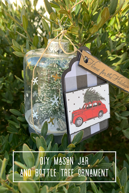 DIY Mason Jar Bottle Tree Ornament