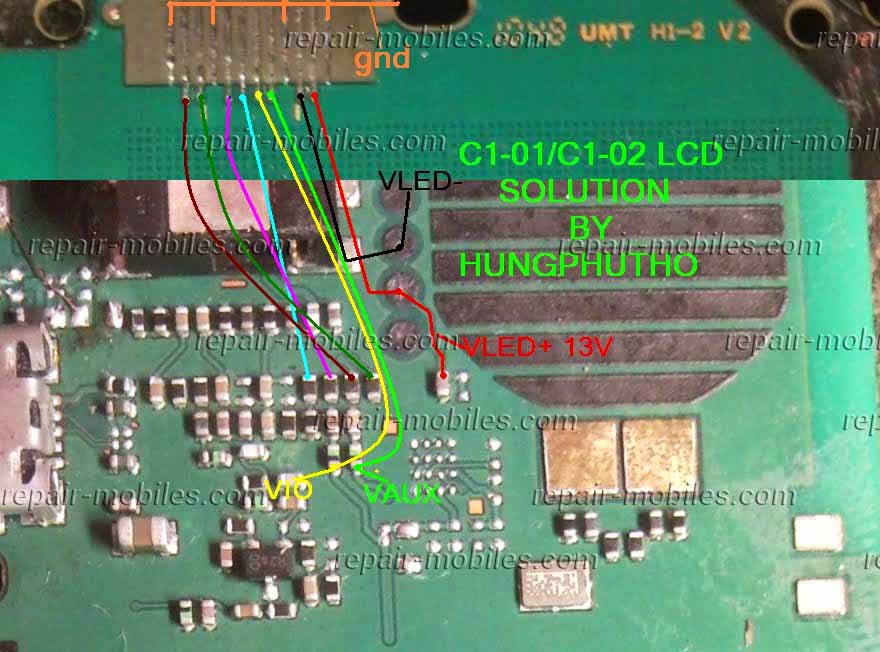 Solusi Atasi Jalur Konektor Lcd Hp Nokia c101 Putus