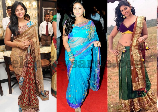 Actress Anjali Sarees