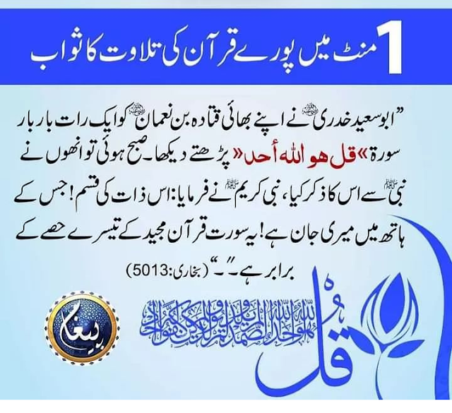 Importance of sureh ikhlaas.