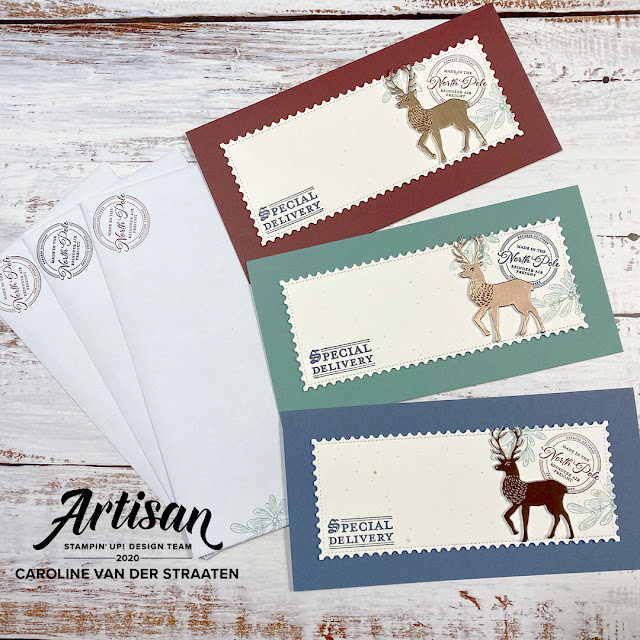 Stampin' Up! - Wishes & Wonder - kerstkaart - christmascard - slimline - Caro's Kaartjes - Artisan Design Team