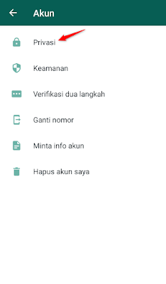 setelan privasi whatsapp