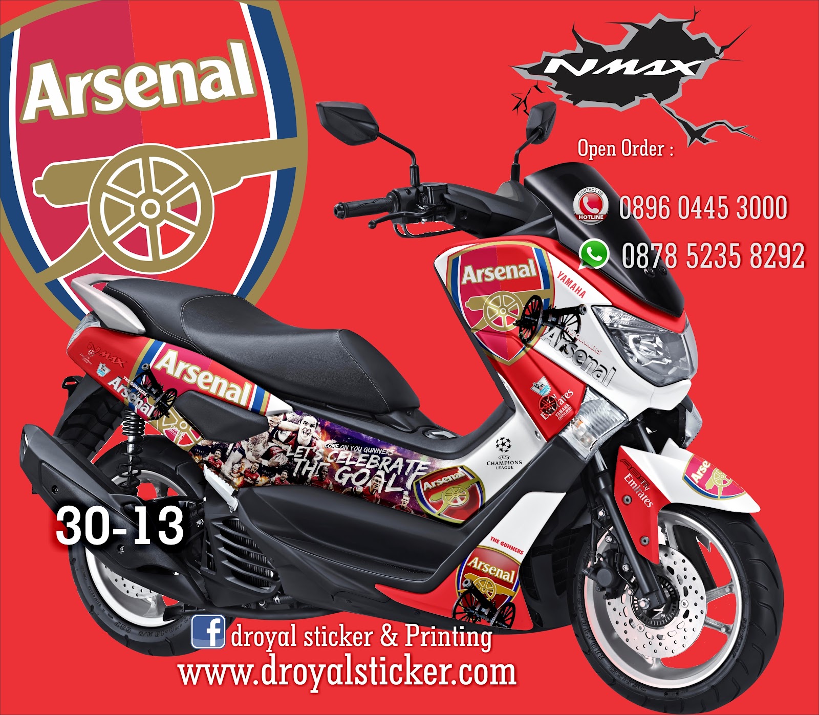 Koleksi Variasi Stiker  Motor  Nmax  Terbaru Dan Terlengkap 