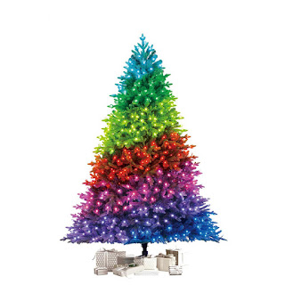 luminous plastic multi-colored Christmas tree