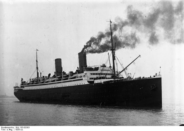 ss Columbus at sea