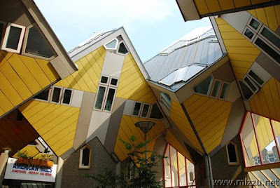 Cubic House : Rumah Unik di Rotterdam, Belanda! 