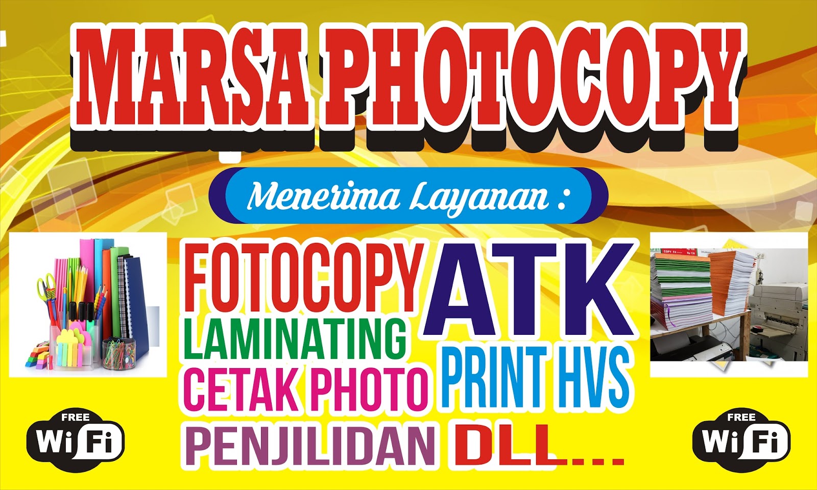 Download Contoh Spanduk Fotocopy cdr KARYAKU