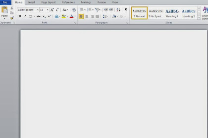 Cara membuka microsoft word dengan normal