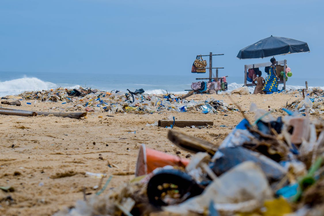 Plastic Waste on Beach