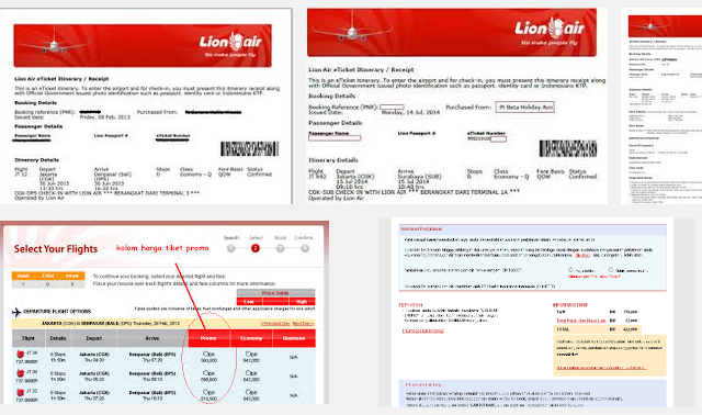 Cara cetak tiket pesawat Lion Air, Batik Air dan Wings Air 