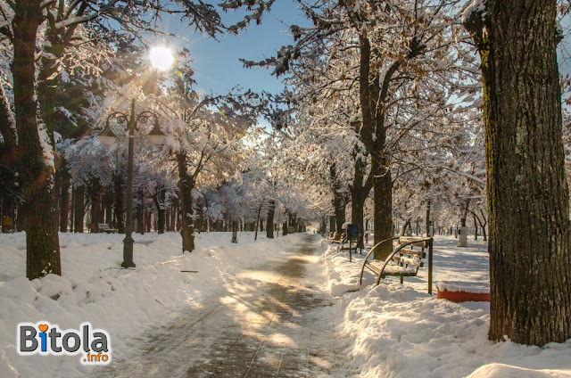 City Park, Bitola, Macedonia - 27.01.2019