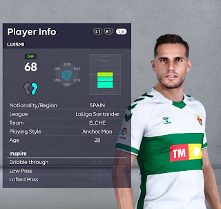 PES 2021 Faces Luismi