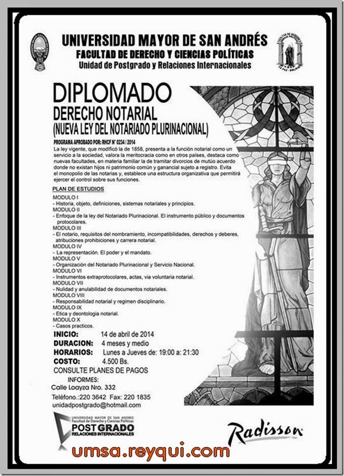 Diplomados en la UMSA