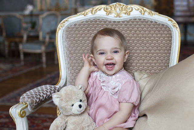 H.R.H. Princess Leonore of Sweden today celebrates her first birthday, Princess Madeleine and Mr. Christopher O'Neill.