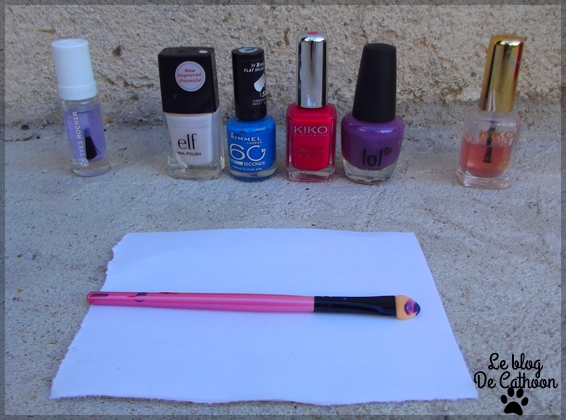 Vernis et eponges