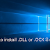 How to install .DLL or .OCX