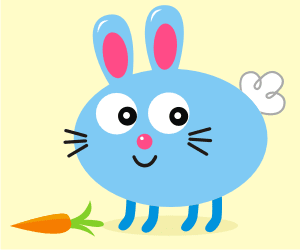 Download Vector: Simple Cute Rabbit