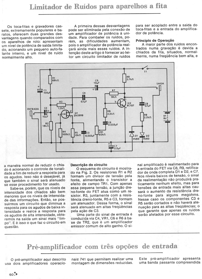 NOVA ELETRÔNICA n.24 n.31 n.33  1979 MUDULOS DE ÁUDIO UTEIS