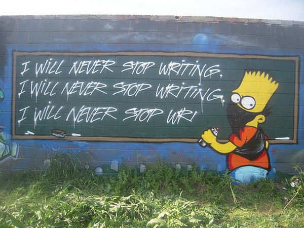 Graffitis de los Simpson