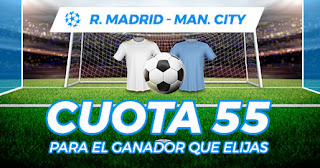 Paston Megacuota doble Real Madrid vs City 26 febrero 2020