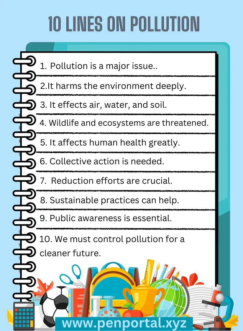 10 Lines on Pollution in English