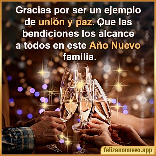 Frases de año nuevo para familia