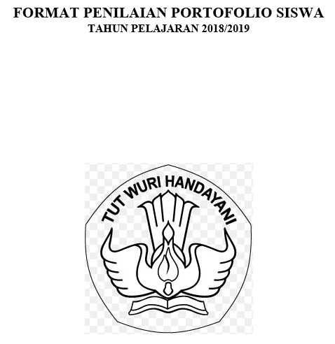 Download Format Penilaian Portofolio Siswa Mata Pelajaran