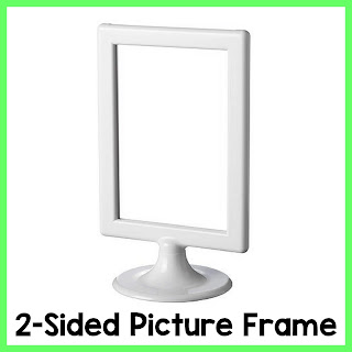 IKEA 2-Sided Picture Frames are perfect to use for Literacy Centers!